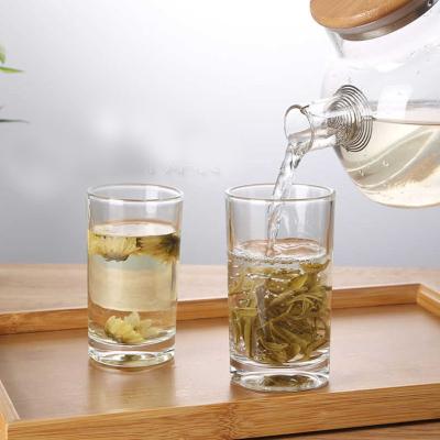 China Empty Glass Juice/Beer/Wine Tumbler Cups 240ml 300ml Beverage Use Customize Glass Cup for sale