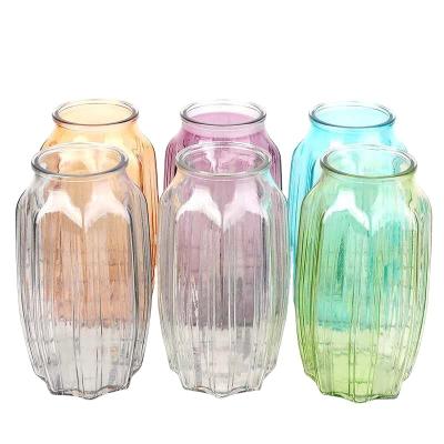 China Coastal Customizable Yard Home Garden Ornament Factory Direct Selling Glass Vase Bottle for sale