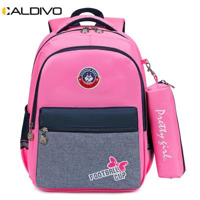 China Custom Wholesale CALDIVO Toddler Girl Waterproof Backpack Factory Customize School Bags Waterproof Kids Backpack Book With Pencil Bag for sale