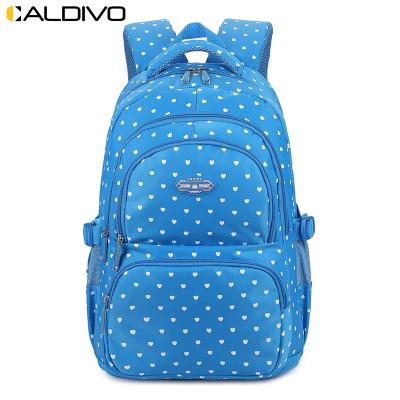 China CALDIVO Waterproof Backpack Factory Custom Wholesale School Bags For Girls Good Quality Polyester Backpack Private Label for sale