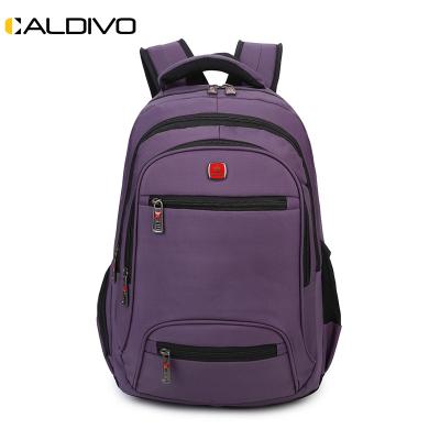 China CALDIVO youth laptop backpack factory wholesale boy waterproof custom black waterproof polyester and nylon backpack for sale