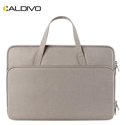 China Wholesale Custom Multi-Function Business Laptop Bag Factory Water Resistant Polyester CALDIVO Smooth Laptop Tote Bag for sale