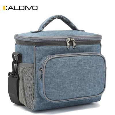 China Custom Wholesale Polyester CALDIVO Bag Factory Lunch Bag With Food Container Cooler 2022 Manufacturer For Lunch Bag for sale