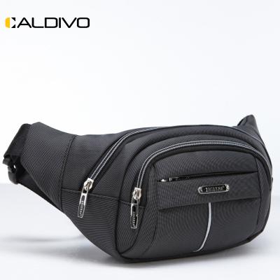 China Custom wholesale nylon wide running belt bag belt bag factory premium chest bag water proof CALDIVO casual waist bag pocket for sale