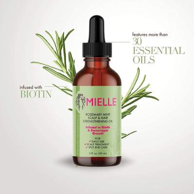 China Nourishing Mielle Organics Rosemary Mint Scalp & Hair Strengthening Oil 59ml Wachstum for sale