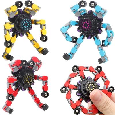 China Plastic fidgety person chain toys fidgety person spinner duct trigger fingertip antistress toys spinner toys children decompression chain gifts for sale