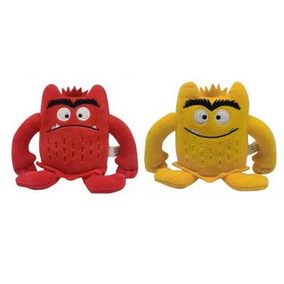 China New 15cm Cartoon Monster Plush Toy Cute Puzzle Story Color Monster Stuffed Plush Doll Plush Pillow Cushion Animal Toy for sale