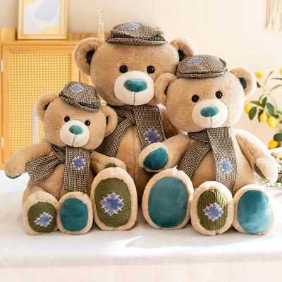 China Cute Plush 35cm Bear Doll Plush Toy Cartoon Cute Bear Doll Girl Plush Bed Pillow Birthday Gift for sale