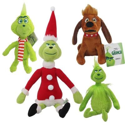 China 18-32cm Plush Anime How Grinchs Stole Plush Toy Christmas Soft Grinch Plush Toy Animal Dog Stuffed Doll for sale