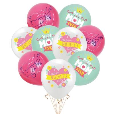 China Party Themed Gift Toy Mother's Day Balloons Decoration Mother's Day Balloons 12 Inch Latex Balloons for sale