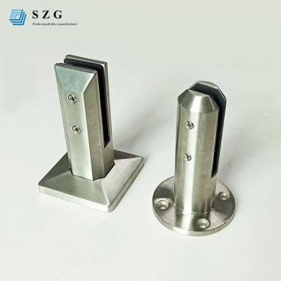 China Customer Request 316 Stainless Steel 304 Stainless Steel Stair Railing Balustrade Balcony Pool Fence Railing Greenhouse Glass Spit Holds Fitting Hardware for sale