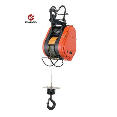 China Mini Lifting Goods Type 100 Kg Wire Rope Motor Electric Cable Hoist for sale