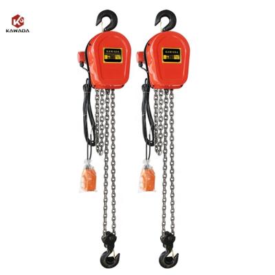 China Hotels New Arrivals Hoisting Height 6.5M 1Ton 2Ton Electric Block Chain Hoist for sale