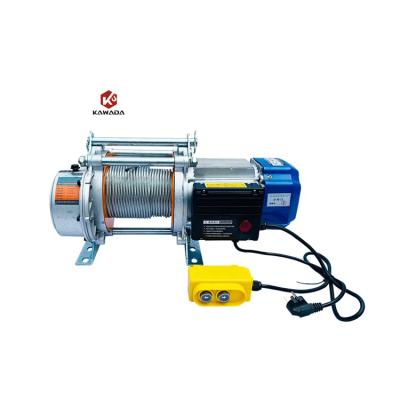 China Best Goods Price Wire Rope Hoist Cable Lifting Mini Small Electric Wire Rope Hoist 30m 60m 100m 500kg 600kg 750kg 1000kg 220V 50HZ 1P 2P 3P for sale