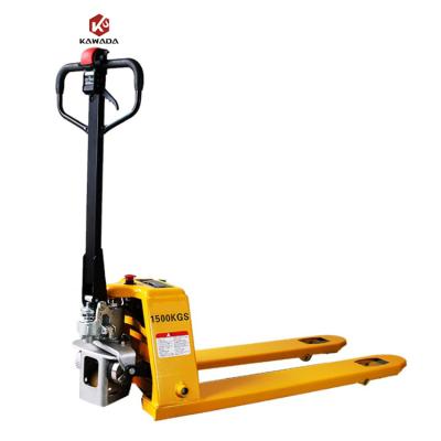 China Hotels Food Warehouse Use Full Electric Pallet Travel Motor Power Building 2000 Kg 500 Kg Small Mini Battery Electric Pallet Truck for sale