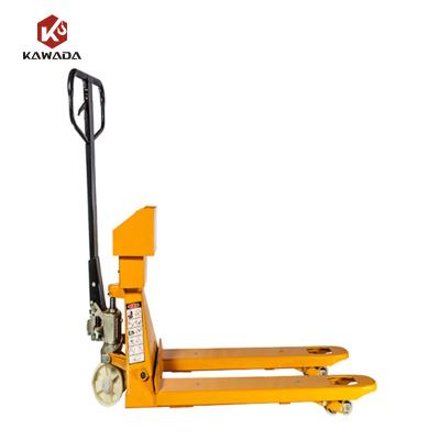 China Hotels China 2500KG 3000kg 5000kg Long Hand Fork Hydraulic Pump AC DF Manual Pallet Truck With Ladder for sale