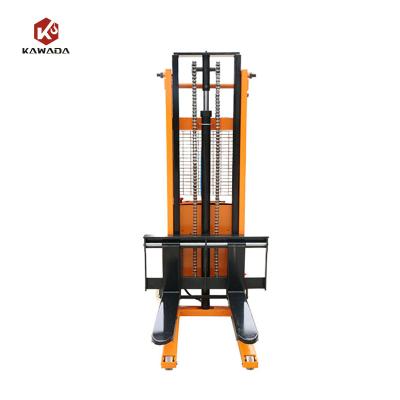 China Wholesale Warehouse Factory 1t 2t Hydraulic Manual Pallet Stacker for sale