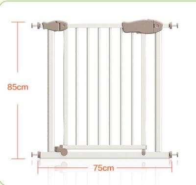 China Double Protection Easy Close Adjustable Metal Safety Gate With Door for sale