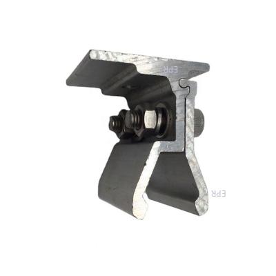 China Commercial Solar Mounting PV Inner End Clamp, Adjustable Aluminum Horizontal or Vertical Tin Roof Clamp Clamp for PM Mounting System for sale