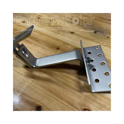 China Solar PV Rack Stainless Steel Solar Panel Mounting System Tile Roof Hook For Flat Concrete Tile for sale