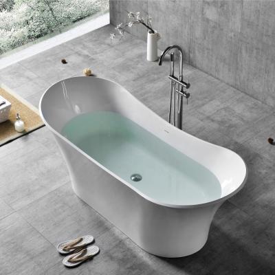 China Easy Clean Bathtub Freestanding Resin Lavatory Artificial Stone Bathtubs For Adult Jacuzzi Bathtubs for sale