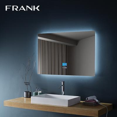 China Modern Wall Mounted Led Magnifying Smart Mirror Tooth Blue Music With Backlit Light for sale