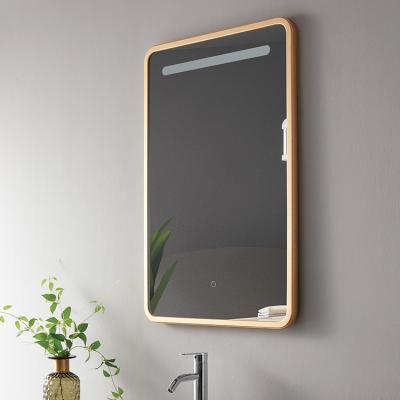 China Wholesale New Design Magnifying Led Lighted Sliver Bathroom Mirrors for sale