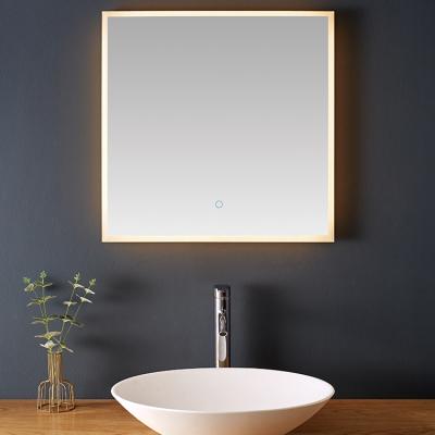 China Hotel Bathroom Mirror Design Magnifying Vanity Illuminated Frameless Mirror Light Bathroom LED Smart Mirror for sale