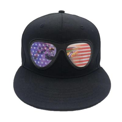 China JOINT Lenticular Printing Adult Single Hip Hop Glass Snapback Caps Empty Snapback Cap Baseball Hats for sale