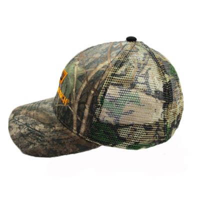 China COMMON Swept Hat Mesh Back Outdoor Neon Twill Screen Print Embroidery Camouflage Caps for sale