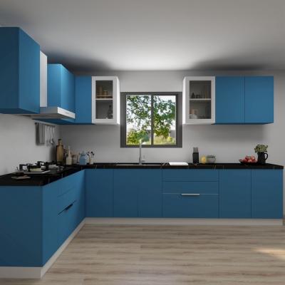 China modern blue acrylic color sideboard design modern cupboards for kitchen furniture for sale