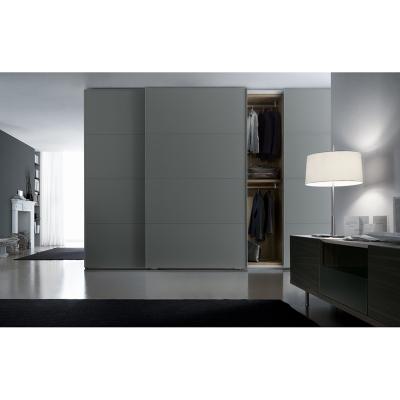 China (Others) Modern Design Adjustable Bedroom Furniture Gray Wardrobe Furniture for sale