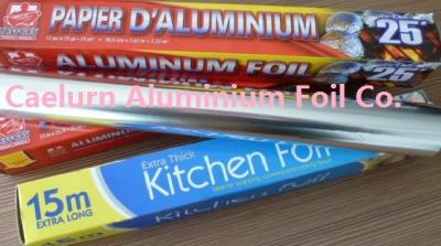 China Nahrungsmittelsichere Aluminiumfolie der Breiten-30cm, Papierfolien-Silber-Farbe kochend zu verkaufen