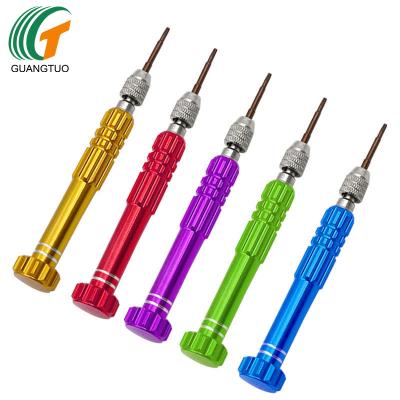 China Portable/Durable/Easy Carry Multifunctional Magnetic Screwdriver Wholesale Set 5 in 1 Screwdriver Repair Tools for Glasses, Watch, Socket and Key Board for sale