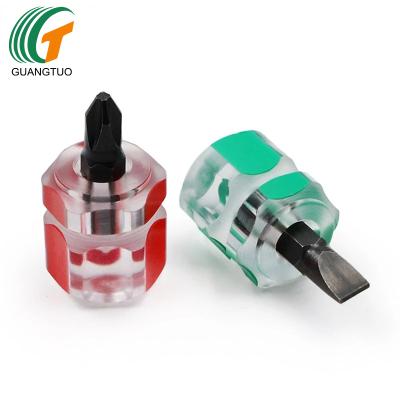 China Portable and Easy Carry Mini Short Stubby Phillips Slotted Screwdriver Set Portable Mini Screwdriver for sale