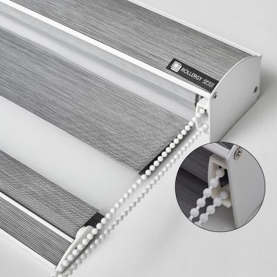 China Lightweight Fit Eco - Friendly Breathable Spring Blinds Zigbee Motorized Zebra Blinds For Office Home for sale