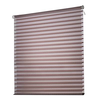 China Eco-friendly Hande Customized Day and Night Window Light Filtering Triple Pure Shade Manual Shade Blinds for sale