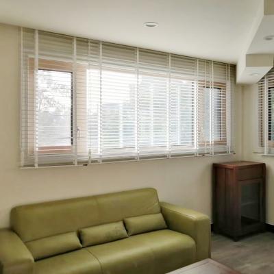 China Eco-friendly Decorative Fabric Slat Polyester Shades Multiple Color Free To Combine Window Shades Venetian Blinds for sale