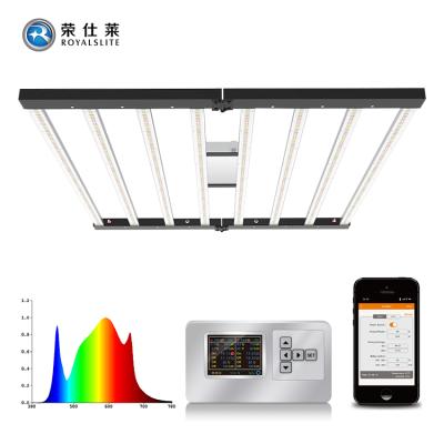 China Seed Starting 8 LED Bars Grow Lights 600W Foldable and Dimmable Indoor Plants 600W LED Grow Light for sale