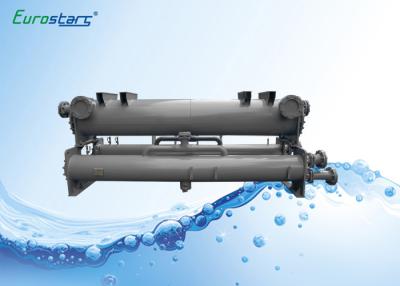 China Square Plate Type Chiller Heat Exchanger Water Cooled Condenser Double Circuits for sale