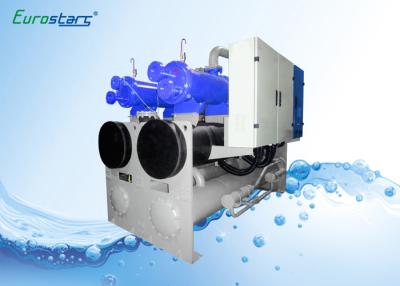 China 8 Step Twin Compressor Water Cooled Water Chiller 200 Ton For Air Conditioner for sale