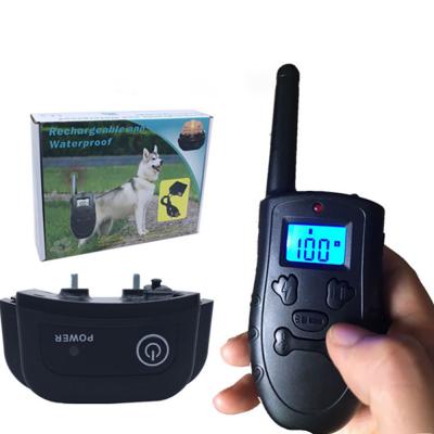 China Rechargeable Remote Dog Trainning Electronic Dog Training Collars H183 For Dog Stop Barking for sale