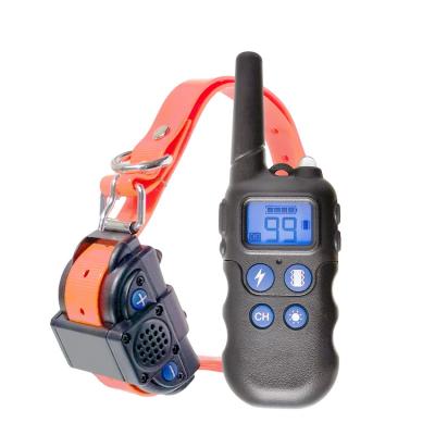 China Durable 2km Dog Training Collar With Rechargeable Walkie Talkie Dog Shock Vibration Beep Waterproof Training Collars For Big Small Dog for sale