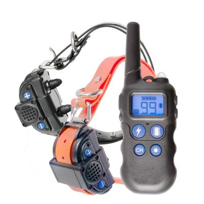 China 2000M Durable Dog Training Collar With Rechargeable Walkie Talkie Dog Shock Collar Modes Beep Waterproof Vibration Shock Training Collar for sale