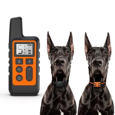 China Viable Dog Pet Training Collar Rechargeable Remote Control Electric Shock Vibration 079 for sale