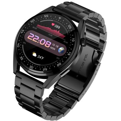 China IP67 E20 Waterproof Stainless Steel Leather Straps With IOS Android IP67 Call 3 Function Watch Pro Waterproof Smart Phone Online Watch for sale