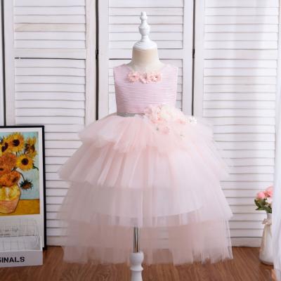 China Anti-wrinkle children's dress skirt summer piano performance dress female girl princess skirt for sale