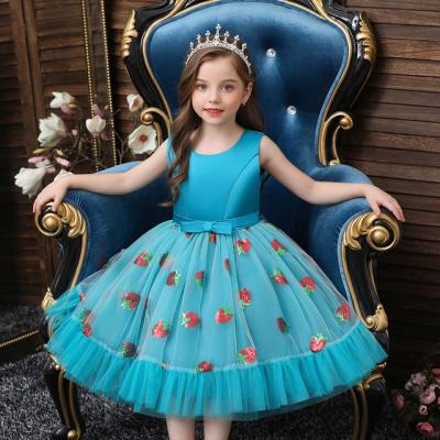 China Anti-wrinkle children's wedding dresses, big kids princess dresses, girls' sequins catwalk costumes for sale