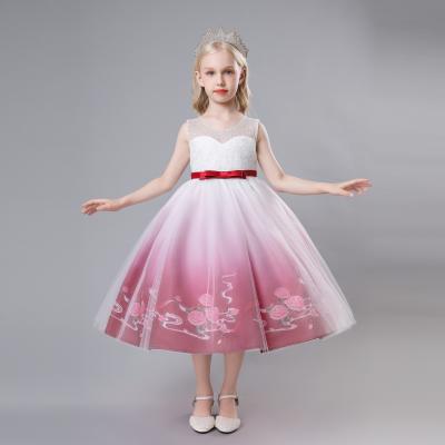 China Anti-wrinkle children's clothing wholesale gauze dress fluffy girls' performance dress for sale