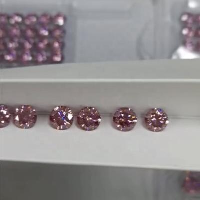 China Top Quality Fire Jewelry Round Shape Pink Moissanite Color Or Diamond Set Of Fire With GRA Certificate for sale